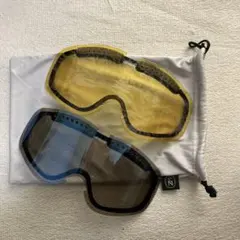 VONZIPPER イエロー/スモーククロームブルーレンズ ゴーグル収納袋付き