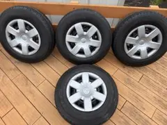 ハイエース新車外し　タイヤ・ホイール4本セット　ダンロップ15インチ ハイエース 新車外し 15インチ純正タイヤ 4本セット - メルカリ