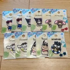 サンリオ　日焼け　ワッペン　セリア　11枚セット コンプリート　キティ　マイメロ