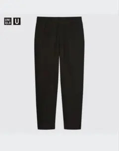 ユニクロU フレンチリブパンツ S ブラック