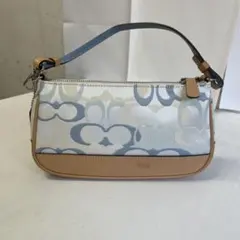 コーチ アクセサリーポーチ シグネチャー キャンバス マルチカラー