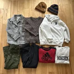 秋冬男の子130〜140 グローバルワーク など　裏起毛あり　まとめ売り9点