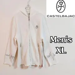 【CASTELBAJAC SPORT】ジップパーカー　ゴルフメンズＸＬ　ホワイト