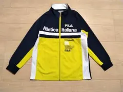 FILA　フィラ　子供用ジャージ　トップスのみ　サイズ140　ネイビー　黄緑色