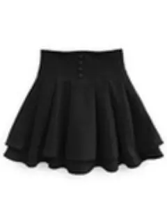 グレイル　インパン裏地付きハイウエストダブルフレアスカート[ai155]