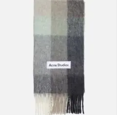【未使用品】Acne Studios チェック柄マフラー 250 x 28 cm