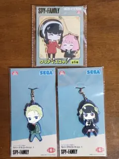 スパイファミリー ラバーマスコット クリアマスコット 3点セット