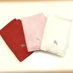 未使用品　Burberry タオルハンカチセット 3色