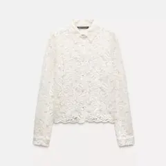 ZARA レースシャツ XSサイズ
