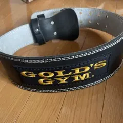 GOLD'S GYM トレーニングベルト レザー ブラック Mサイズのサムネイル
