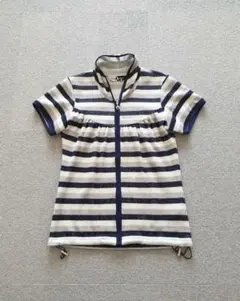 Black & White ジップアップ　セーター　ベスト　カーディガン　M