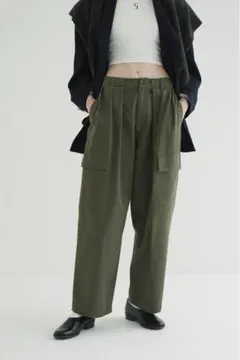 CLANE WIDE TUCK WORK PANTS