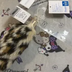 ハローキティー　ヒョウ柄ファーストラップ 約20cm