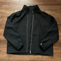 GU ブラック　スタンドカラーブルゾン　Ｍ