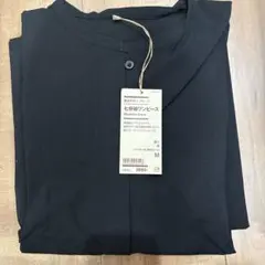 【新品未使用】無印良品　七分袖ワンピース　M 黒　婦人