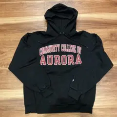 Championフリースパーカー M ブラック コミュニティカレッジオブオーロラ
