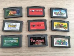 ゲームボーイアドバンスソフト８本セット　マザー、マリオ、かまいたちの夜、ほか