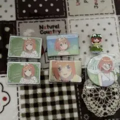 中野四葉 五等分の花嫁 缶バッジ マスコット セット