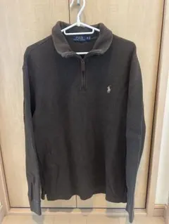 Polo Ralph Lauren ブラウン ジップアップ ニットS