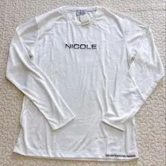 NICOLE 長袖Tシャツ　メンズ　サイズ46 白　新品未使用　タグ付き