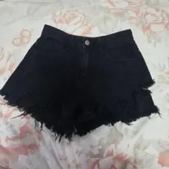 値下げ！！ANAP ブラックデニムショートパンツ