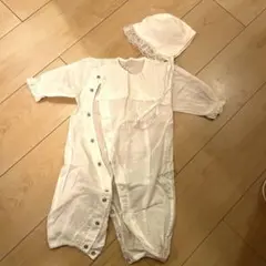 新生児セレモニードレス帽子付き