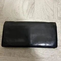 ブラックレザー長財布