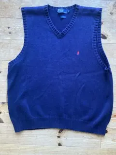 Polo by Ralph Lauren ネイビー Vネックベスト