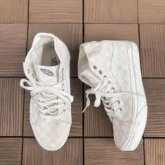 希少 Vans SK8 hi テーパードスニーカー チェッカーフラッグ 24cm