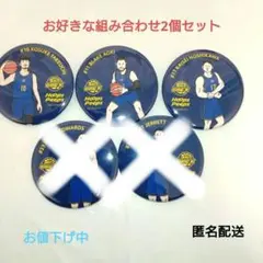 宇都宮BREX☓HoopsPeeps缶バッジお好きな組み合わせ2個セット
