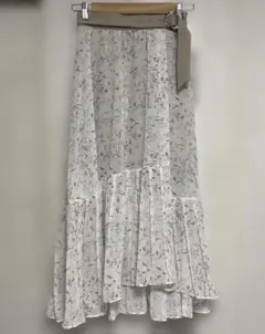 RESEXXY花柄シフォンフレアラップスカート ベルト付きのサムネイル