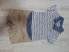baby GAP ストライプ ポロシャツとショートパンツ 12-18ヶ月