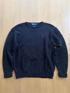 90s Polo by Ralph Lauren コットンブラックセーター