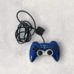 PS2 有線コントローラー 青　アナログ振動パッド2 TURBO