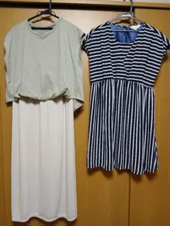 マタニティー　チュニック　ワンピース　M～L