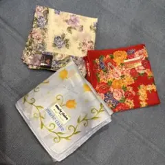 【新品未使用】ブランドハンカチ 3枚セットのサムネイル