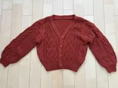 Ray Cassin オレンジ 長袖カーディガン