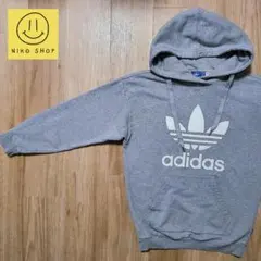 SALE　USA古着 adidas プリントパーカー ユースXS