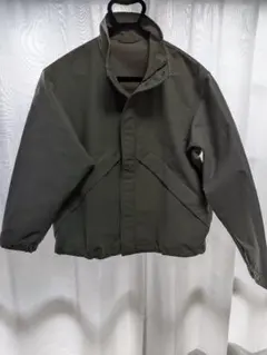 グレー スタンドカラー ジャケット