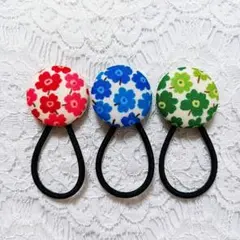 くるみボタンヘアゴム No.448