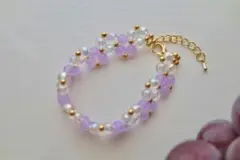 紫のブレスレット
