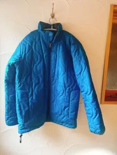 AIGLE 青 キルティングジャケット