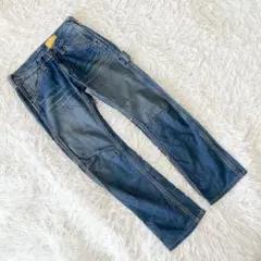 《STUDIO ECRU》 (S) ストレートデニムパンツ ビンテージ風 日本製