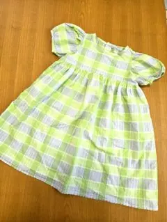 BREEZE 半袖チェック柄ワンピース