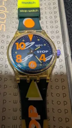 SwatchスウォッチSTOPWATCH時計YELLOW STAR SSM102 - メルカリ