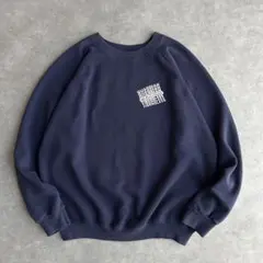 80s ヘインズ ラグランスウェット USA製 ワンポイントプリント