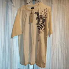 雅結 鳳凰 桜柄 Tシャツ ホワイト XL