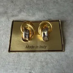 ゴールドカラー イヤリング Made in Italy エレガント