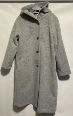 Lugnoncure フード付きロングコート グレー