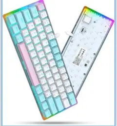 【開封済・新品未使用】e元素 ゲーミングキーボード 茶軸 有線61キー Z-11